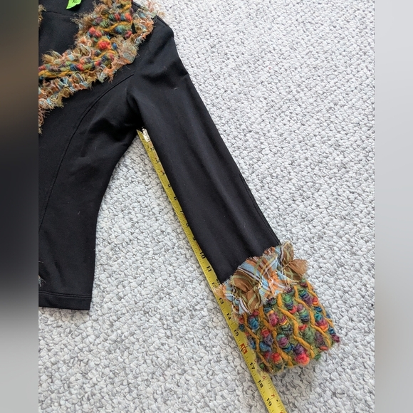 Save The Queen Black Blazer/Jacket w/Multicolored Textures & Graphics - Picture 13 of 16